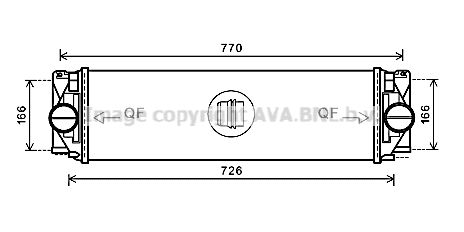 AVA QUALITY COOLING Интеркулер MS4582